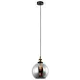 Lunescent Lighting Pesini Glass &amp; Iron Pendant Light