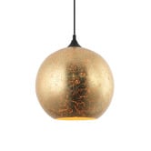 Lunescent Lighting Roche Glass &amp; Iron Pendant Light