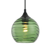 Lunescent Lighting Marbre Glass &amp; Iron Pendant Light