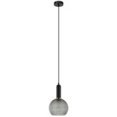 Lunescent Lighting Pelota Glass &amp; Iron Pendant Light