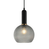 Lunescent Lighting Pelota Glass &amp; Iron Pendant Light