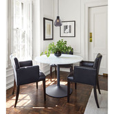 Lunescent Lighting Tulip Glass &amp; Iron Pendant Light