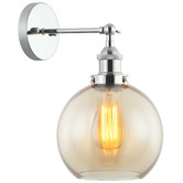Lunescent Lighting Pesini Glass &amp; Iron Wall Sconce