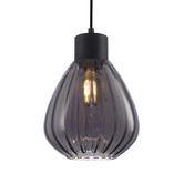 Lunescent Lighting Tulip Glass &amp; Iron Pendant Light