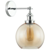 Lunescent Lighting Pesini Glass &amp; Iron Wall Sconce