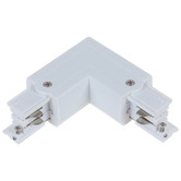 Lunescent Lighting 3 Circuit 4 Wire Left L-Piece Track Connector