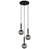 Lunescent Lighting Trattino Glass Orb 3 Light Cluster Pendant