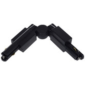 Lunescent Lighting 1 Circuit 3 Wire Left Elbow Track Connector