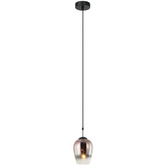 Lunescent Lighting Vinum Glass &amp; Iron Pendant Light