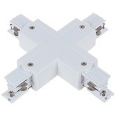 Lunescent Lighting 3 Circuit 4 Wire X-Piece Track Connector