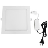 Lunescent Lighting Slick Square LED Tri-Color Recessed Downlight
