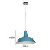 Lunescent Lighting Gair Shallow Dome Steel Pendant Light