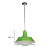 Lunescent Lighting Gair Shallow Dome Steel Pendant Light