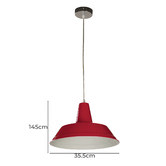 Lunescent Lighting Gair Shallow Dome Steel Pendant Light