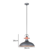 Lunescent Lighting Eamont 1 Light Metal Pendant