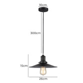 Lunescent Lighting Ashstead Black Iron Pendant Light