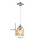 Lunescent Lighting Carwinley Glass Pendant Light