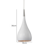 Lunescent Lighting Black Argill 1 Light Aluminium Pendant