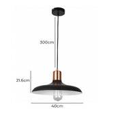 Lunescent Lighting Pastel 40cm Iron Pendant Light
