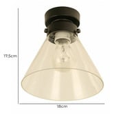 Lunescent Lighting Layos Iron Glass DIY Batten Fix Light