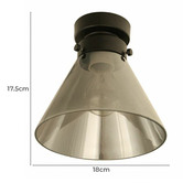 Lunescent Lighting Layos Iron Glass DIY Batten Fix Light