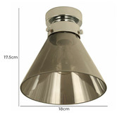 Lunescent Lighting Layos Iron Glass DIY Batten Fix Light