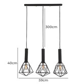 Lunescent Lighting Band Iron 3-Light Linear Pendant Light