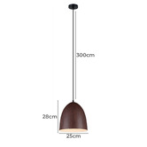 Lunescent Lighting Ligna 28cm Aluminium Pendant Light