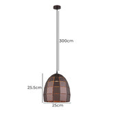 Lunescent Lighting Armis Tiled Bell Iron Pendant Light