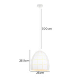 Lunescent Lighting Tiled Armis 25cm Iron Pendant Light