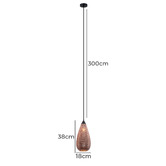 Lunescent Lighting Rictus 38cm Glass Pendant Light