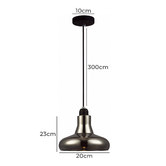 Lunescent Lighting Black Caldew 1 Light Glass Pendant