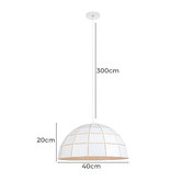 Lunescent Lighting Tiled Armis 40cm Iron Pendant Light