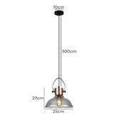Lunescent Lighting King Swindale Glass Pendant Light