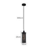 Lunescent Lighting Black Veneto 1 Light  Pendant