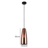 Lunescent Lighting Belah Eclipse 1 Light Glass Pendant