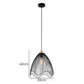 Lunescent Lighting Beck 1 Light Scandal Iron &amp; Wood Pendant