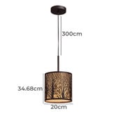 Lunescent Lighting Aged Bronze Autumn Pendant Light