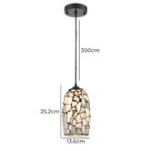 Lunescent Lighting Glaze 13.6cm Stone Pendant Light