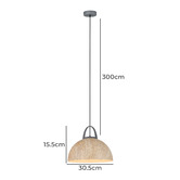 Lunescent Lighting Legna Dome Timber Pendant Light