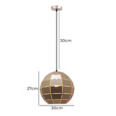 Lunescent Lighting Tiled Armis 30cm Iron Pendant Light