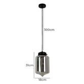Lunescent Lighting Mason Capsule Steel &amp; Glass Pendant