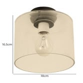 Lunescent Lighting Glasson Glass Drum DIY Batten Fix Light