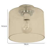 Lunescent Lighting Glasson Glass Drum DIY Batten Light
