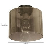 Lunescent Lighting Glasson Glass Drum DIY Batten Fix Light