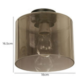 Lunescent Lighting Glasson Glass Drum DIY Batten Light