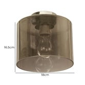 Lunescent Lighting Glasson Glass Drum DIY Batten Fix Light