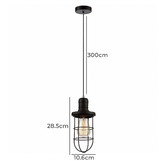 Lunescent Lighting Black Band 10.6cm Iron Pendant Light