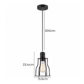 Lunescent Lighting Band Black Iron Bell Pendant Light