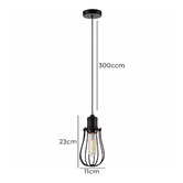 Lunescent Lighting Black Band 11cm Iron Pendant Light